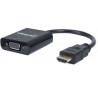 Cavo convertitore manhattan hdmi a vga 30cm nero