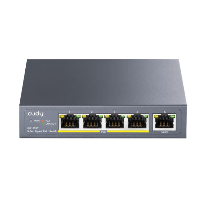 switch cudy gs1005p non gestito 5 porte ethernet 10/100/1000 grigio