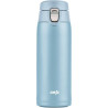 thermos emsa travel mug light 400ml con coperchio incernierato azzurro