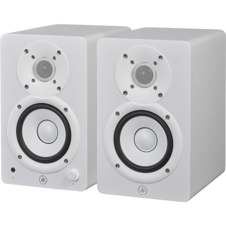 set monitor da studio attivo yamaha hs4w 4.5" 26w + 26w bianco