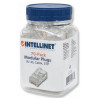 Confezione 70 plug rj45 intellinet stp per cavo rigido/flessibile