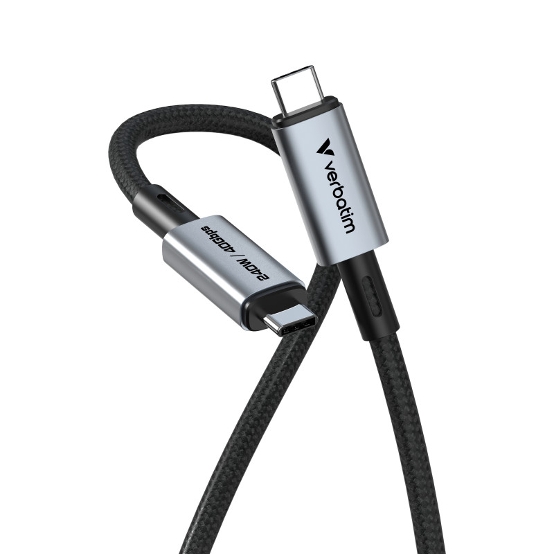 cavo usb-c verbatim sync charge usb-c 240w 40gbps 1,2m [31847]