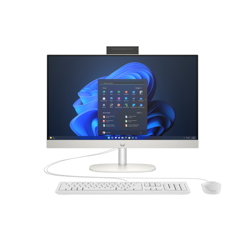 pc all-in-one 23.8" hp proone 240 g10 i3-n300/16gb/512gb/win11h/bianco
