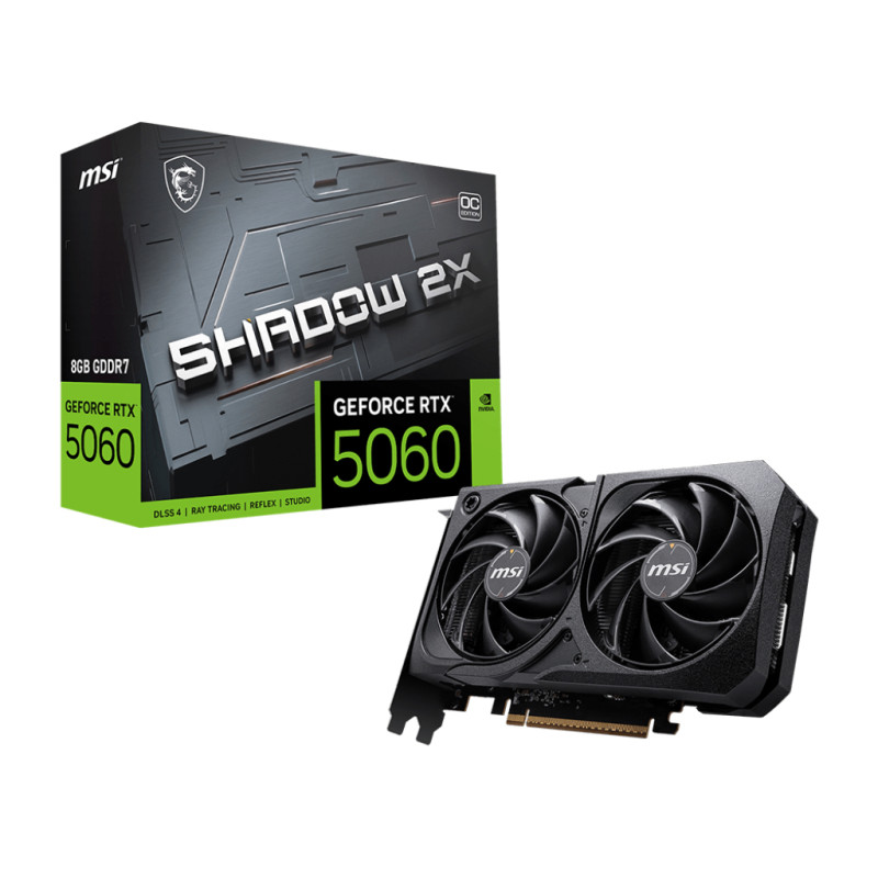 scheda video nvidia msi geforce rtx 5060 8gb gddr7 128bit nero [rtx