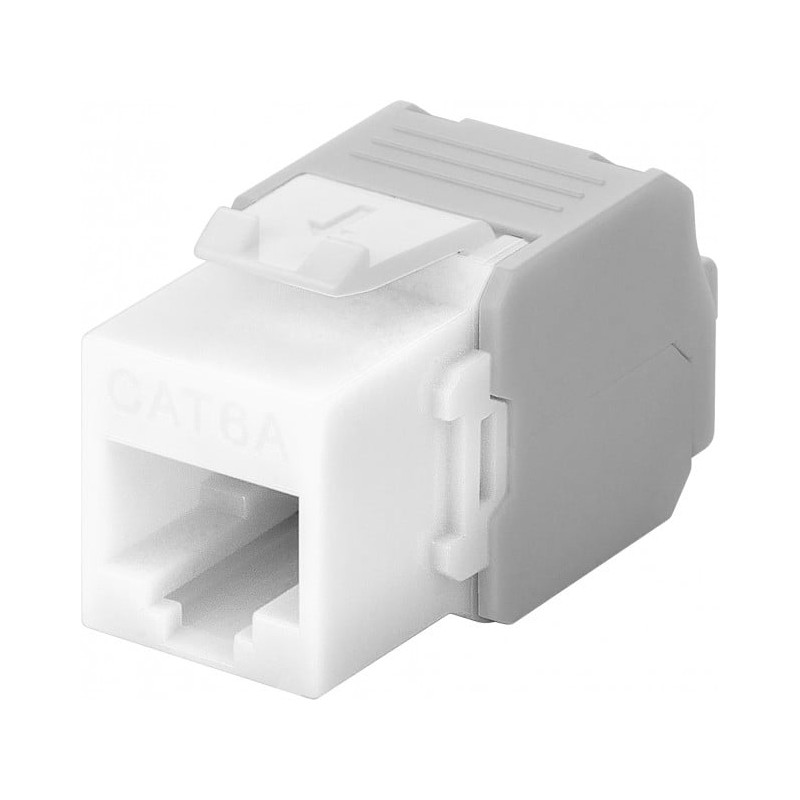 Frutto keystone intellinet rj45 cat6a utp 500mhz bianco