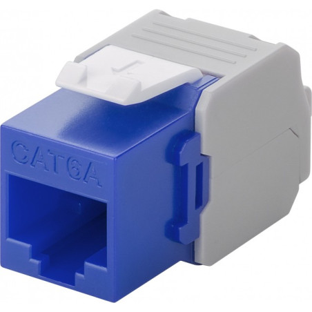 Frutto keystone intellinet rj45 cat6a utp 500mhz blu