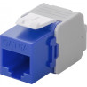 Frutto keystone intellinet rj45 cat6a utp 500mhz blu