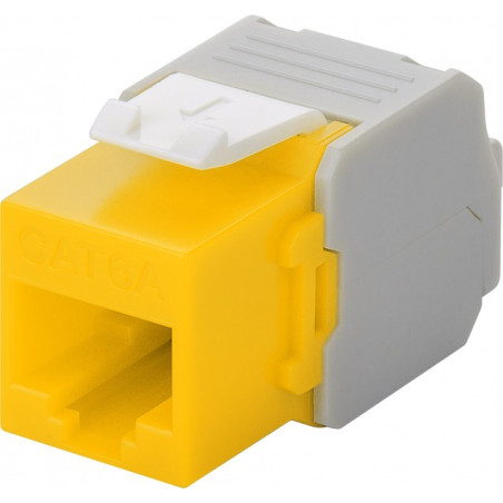 Frutto keystone intellinet rj45 cat6a utp 500mhz giallo