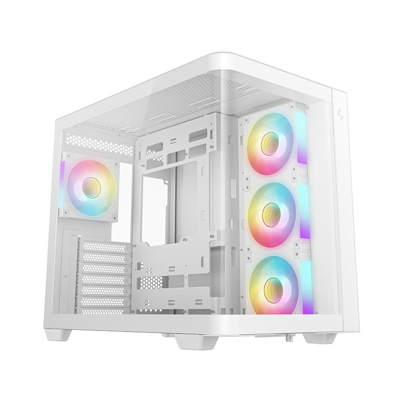 case deepcool cg530u 4f tower itx micro-atx con vetro temperato