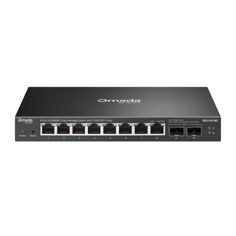switch tp-link omada es210x-m2 gestito 8 porte nero