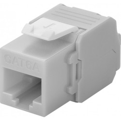 Frutto keystone intellinet rj45 cat6a utp 500mhz grigio