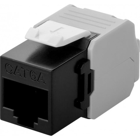 Frutto keystone intellinet rj45 cat6a utp 500mhz nero