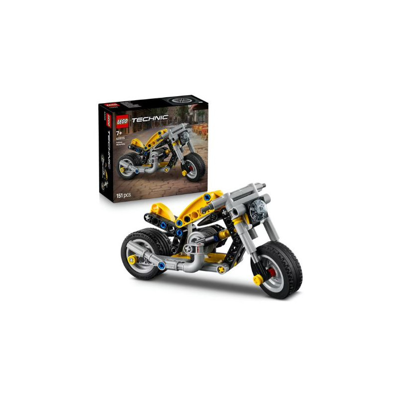 gioco da costruzione lego 42225 technic motorrad giallo 151pz [42225]