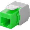 Frutto keystone intellinet rj45 cat6a utp 500mhz verde