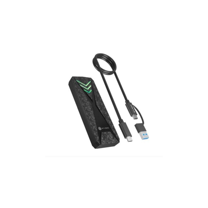 box ssd icybox per ssd m2 pcie nero [61189]
