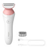 rasoio elettrico philips lady shaver serie 6000 brl146/20 rosa bianco