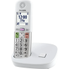telefono cordless panasonic bianco argento [kx-tgu410exw]