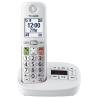 telefono cordless panasonic bianco argento [kx-tgu430exw]