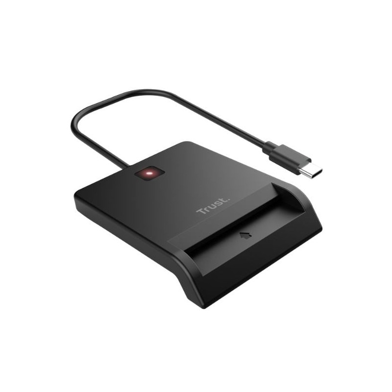 lettore di smart card trust 26253 per identificazione personale nero