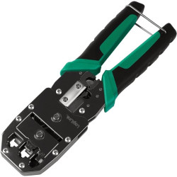 pinza crimpatrice logilink wz0079 multifunzione 6in1 verde-nero