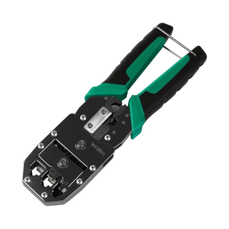 pinza crimpatrice logilink wz0079 multifunzione 6in1 verde-nero