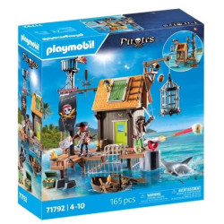 set da gioco playmobil 71792 pirates porto pirata e rifugio con prigioni