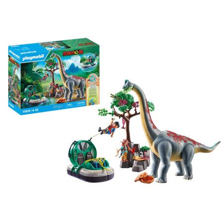 set da gioco playmobil 71819 dinos brachiosauro-esploratori e