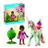 set da gioco playmobil 71841 magic unicorns unicorno del cielo rosa