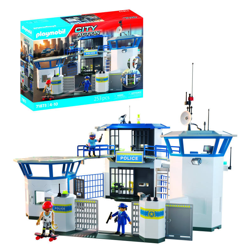 set da gioco playmobil 71873 city action centro di comando della