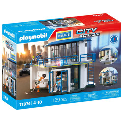 set da gioco playmobil 71874 city action stazione di polizia con