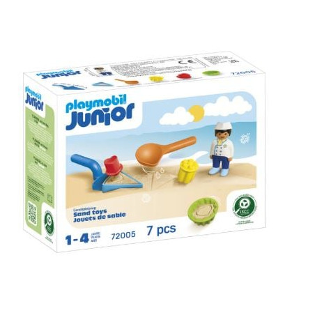 set da gioco playmobil 72005 junior pasticceria di sabbia multicolore