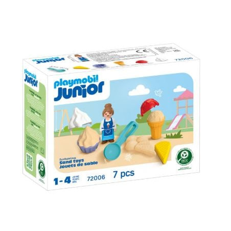 set da gioco playmobil 72006 junior gelateria di sabbia multicolore