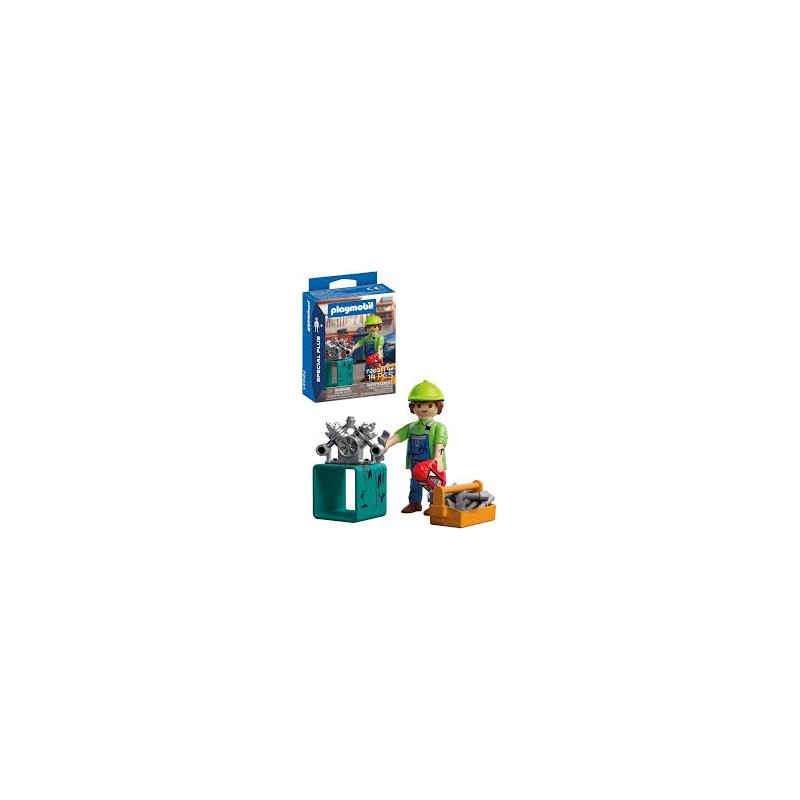 set da gioco playmobil 72031 special plus meccanico con attrezzi