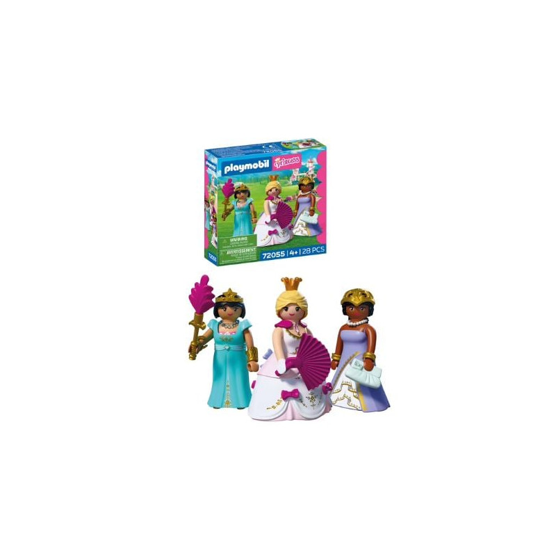 set da gioco playmobil 72055 princess trio di principesse multicolore