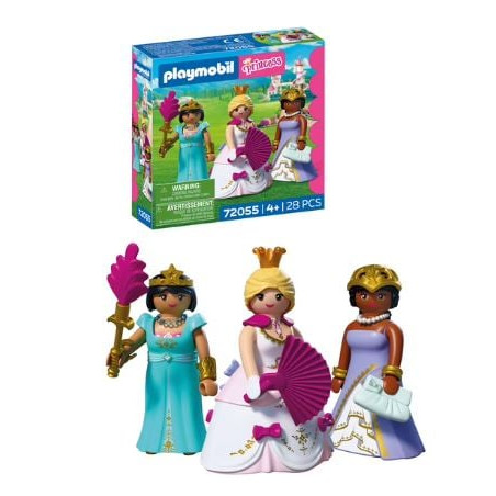 set da gioco playmobil 72055 princess trio di principesse multicolore