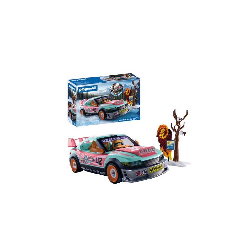 set da gioco playmobil 72062 offroad tuningcar multicolore 68pz [72062]
