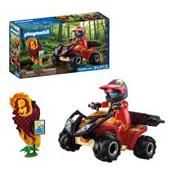 set da gioco playmobil 72064 quad fuoristrada multicolore 34pz [72064]