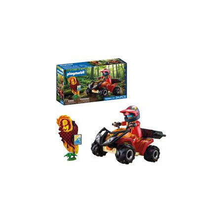 set da gioco playmobil 72064 quad fuoristrada multicolore 34pz [72064]