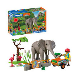 set da gioco playmobil 72068 animals & friends elefante con il
