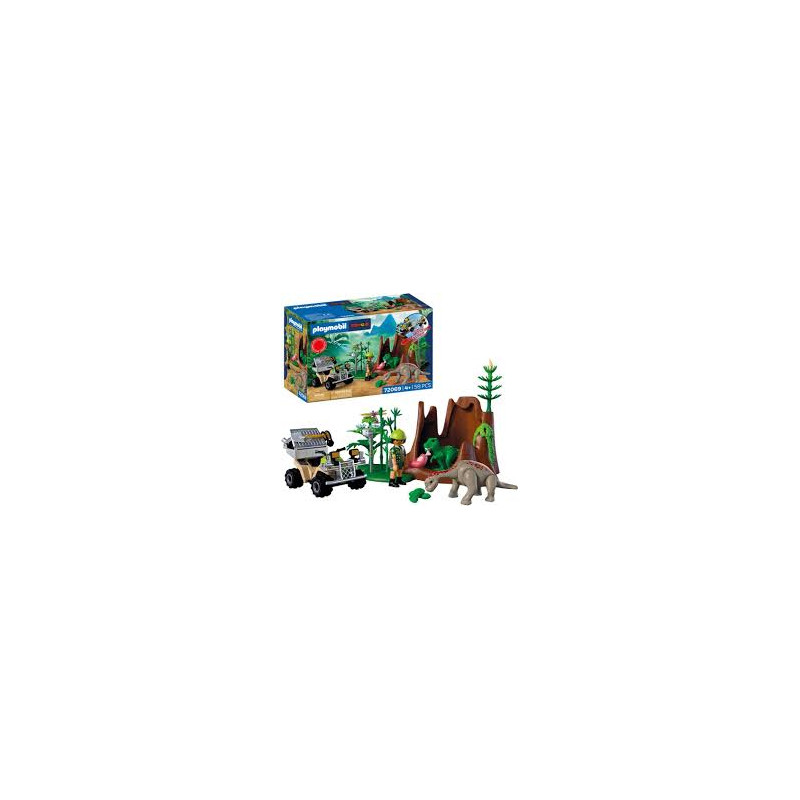 set da gioco playmobil 72069 dinos la tana del dinosauro multicolore