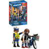 set da gioco playmobil 72076 city action poliziotto e ladro in bicicletta