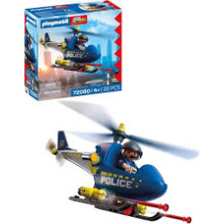 set da gioco playmobil 72080 city action elicottero della polizia