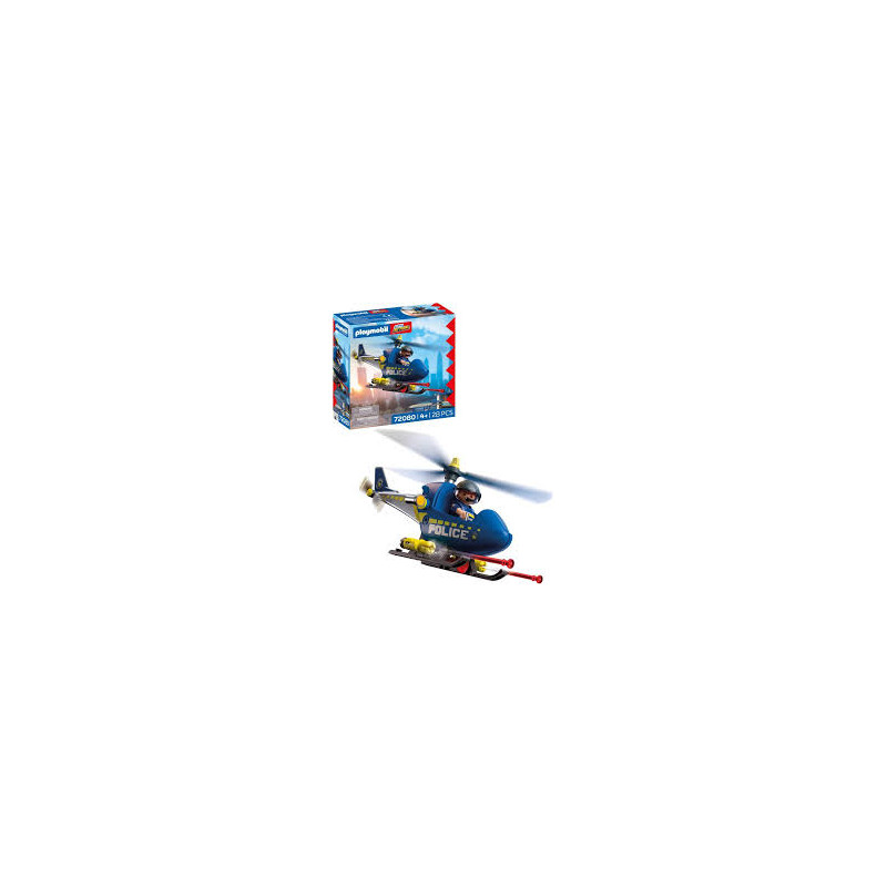 set da gioco playmobil 72080 city action elicottero della polizia