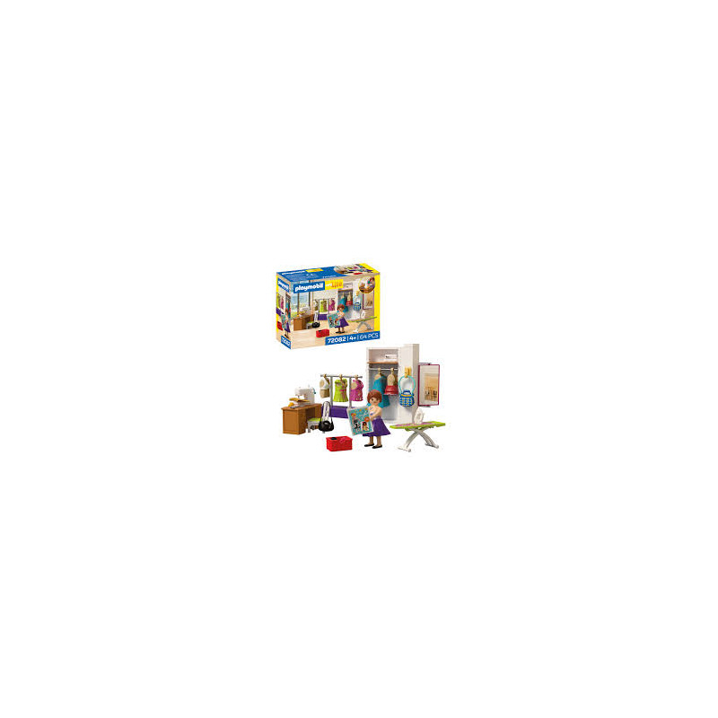 set da gioco playmobil 72082 mylife studio di design di moda multicolore