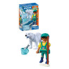 set da gioco playmobil 72090 animals & friends zoo orso polare