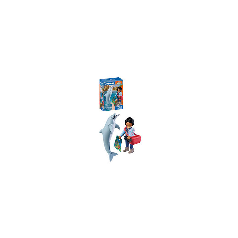 set da gioco playmobil 72091 animals & friends zoo delfino e