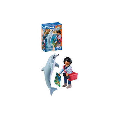 set da gioco playmobil 72091 animals & friends zoo delfino e