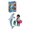 set da gioco playmobil 72091 animals & friends zoo delfino e