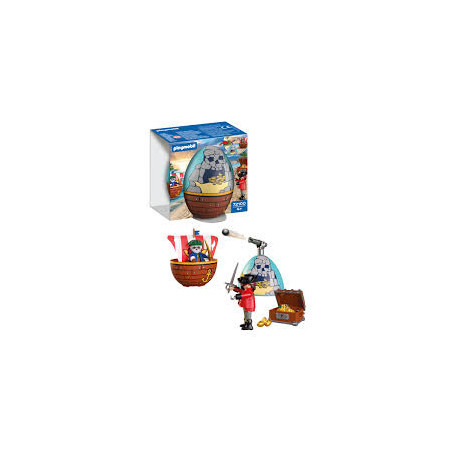 set da gioco playmobil 72100 uovo 2in1 isola dei pirati multicolore