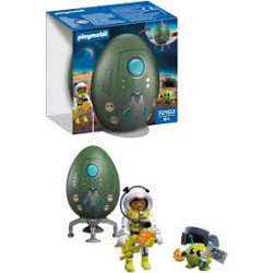 set da gioco playmobil 72103 spiel-ei uovo 2in1 missione spaziale